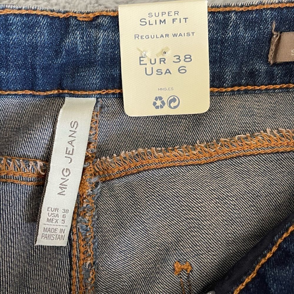 New MANGO jeans super slim size 6 - Picture 11 of 12